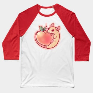 Peachy Rat Baseball T-Shirt